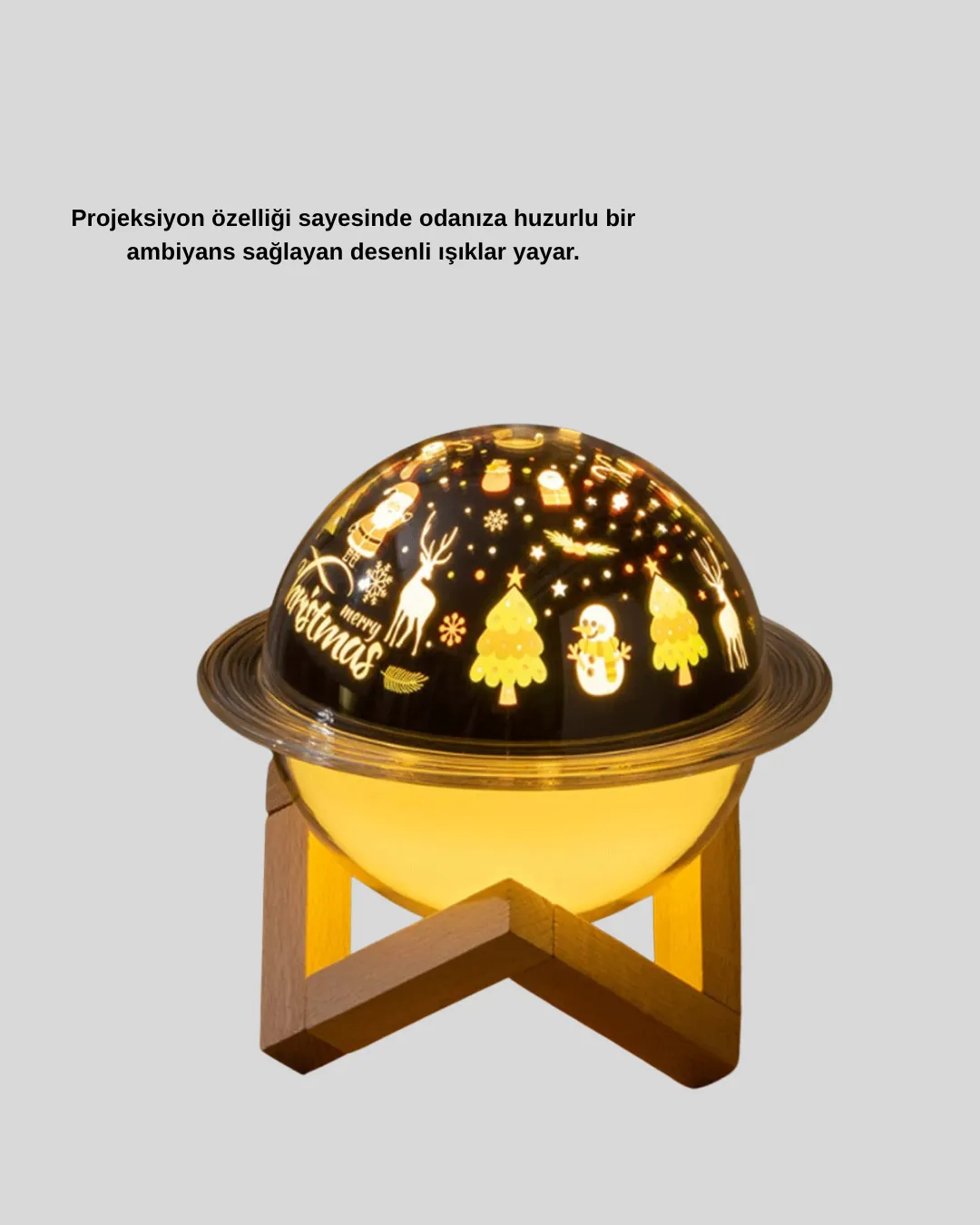 USB Mini Hava Nemlendirici ve Projeksiyon Lamba – Taşınabilir, Sessiz, Dekoratif Aromaterapi Cihazı