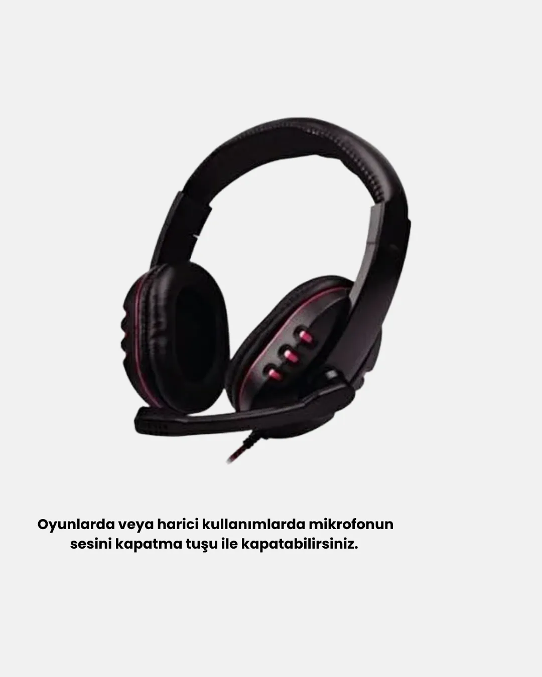 Profesyonel Gaming Kulaklık – Mikrofonlu, Yumuşak Pedli, Stereo Ses Kalitesi, Tere Dayanıklı