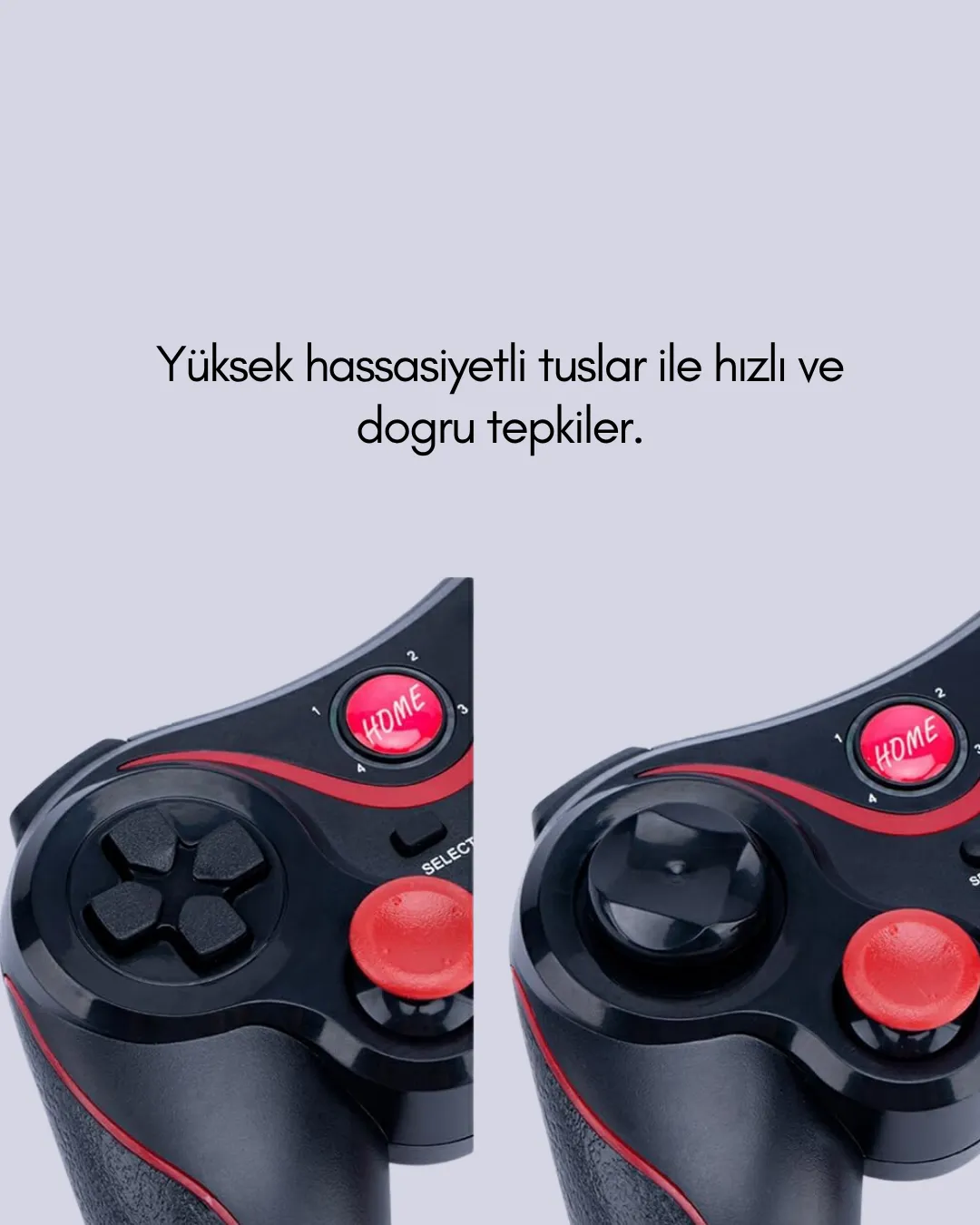 Profesyonel Oyuncu Kablosuz Gamepad Çoklu Cihaz Desteği