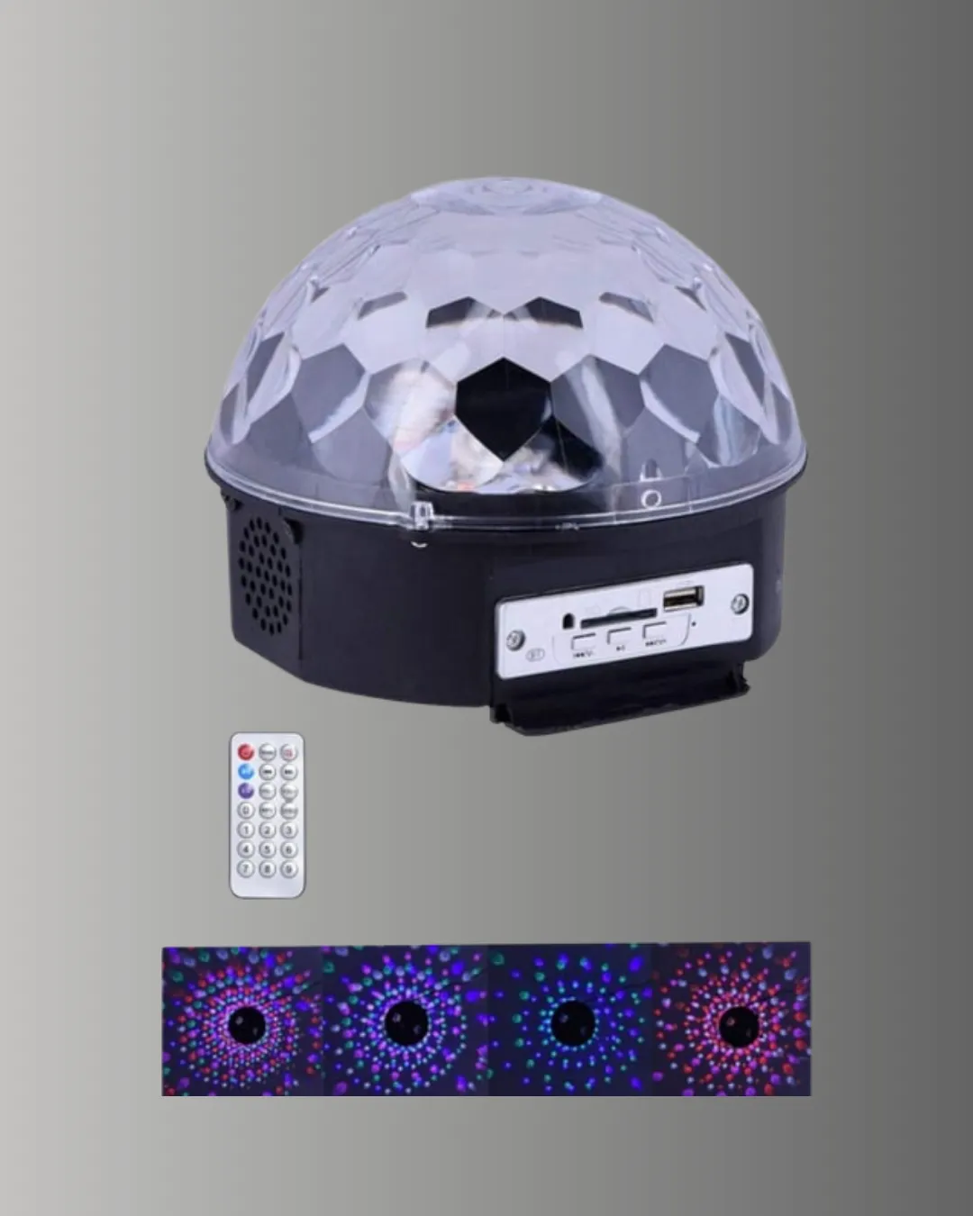 Taşınabilir RGB Disko Topu Bluetooth ve Uzaktan Kumanda Özellikli