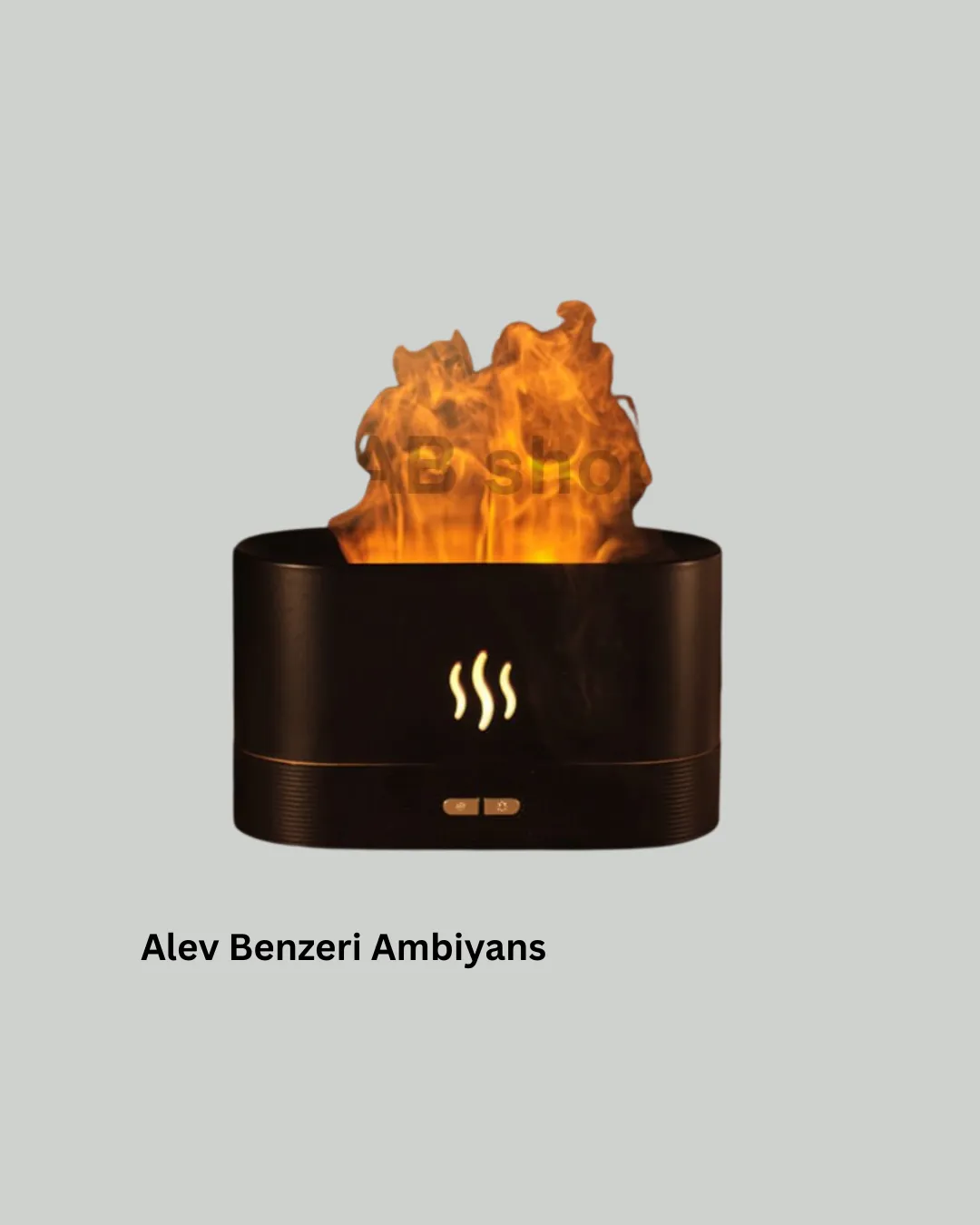 Alev Görünümlü Hava Nemlendirici Kumandalı LED Işıklı Aromatik Difüzör