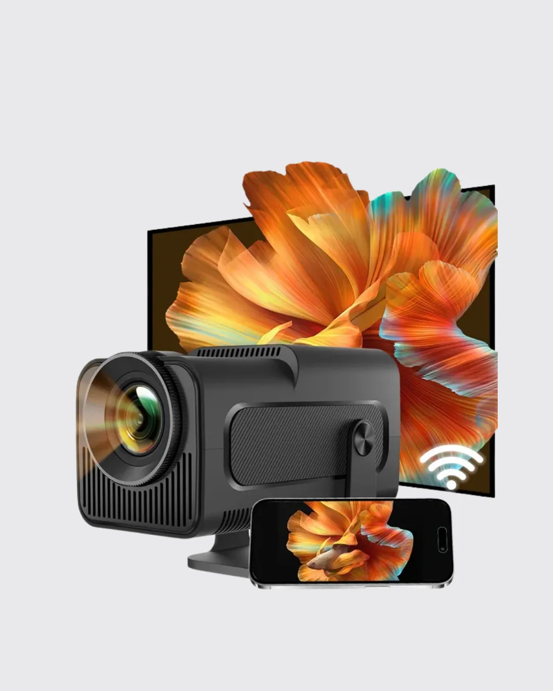 Otomatik Dikey Düzeltmeli ve Manuel Zoom Fonksiyonlu Akıllı Projektör