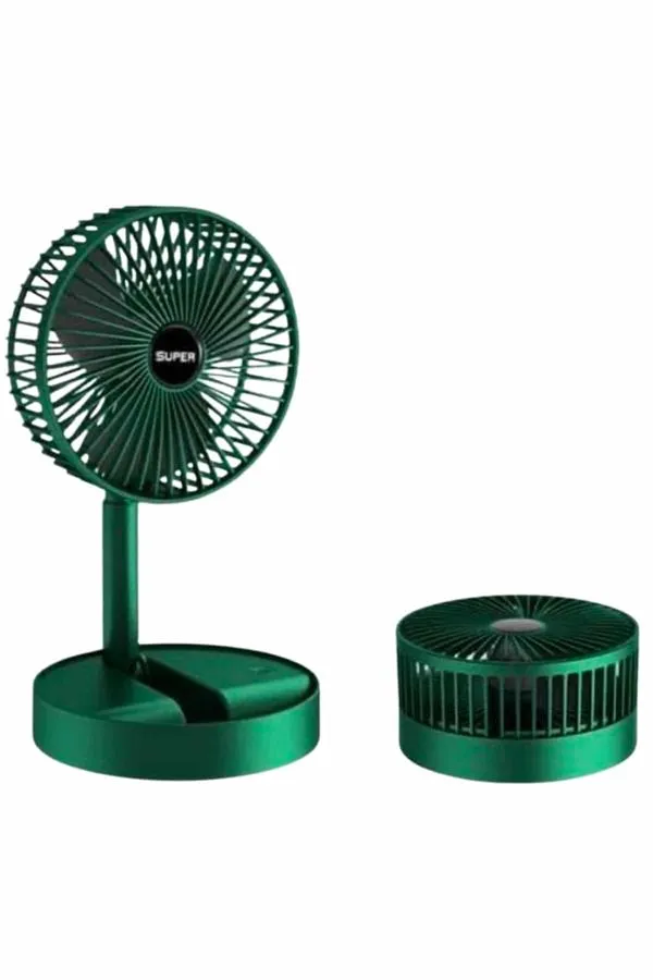 3 Kademe Hız Ayarlı Vantilatör Telefon Standlı Şarjlı Katlanabilir Soğutucu Pervane