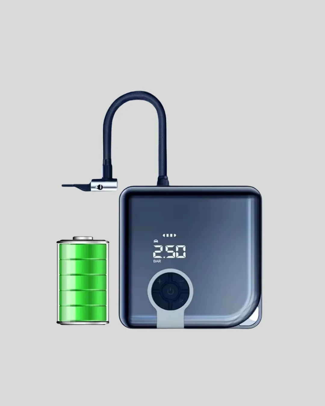 6000mAh Bataryalı Type-C Şarjlı Mini Hava Kompresörü LED Işıklı