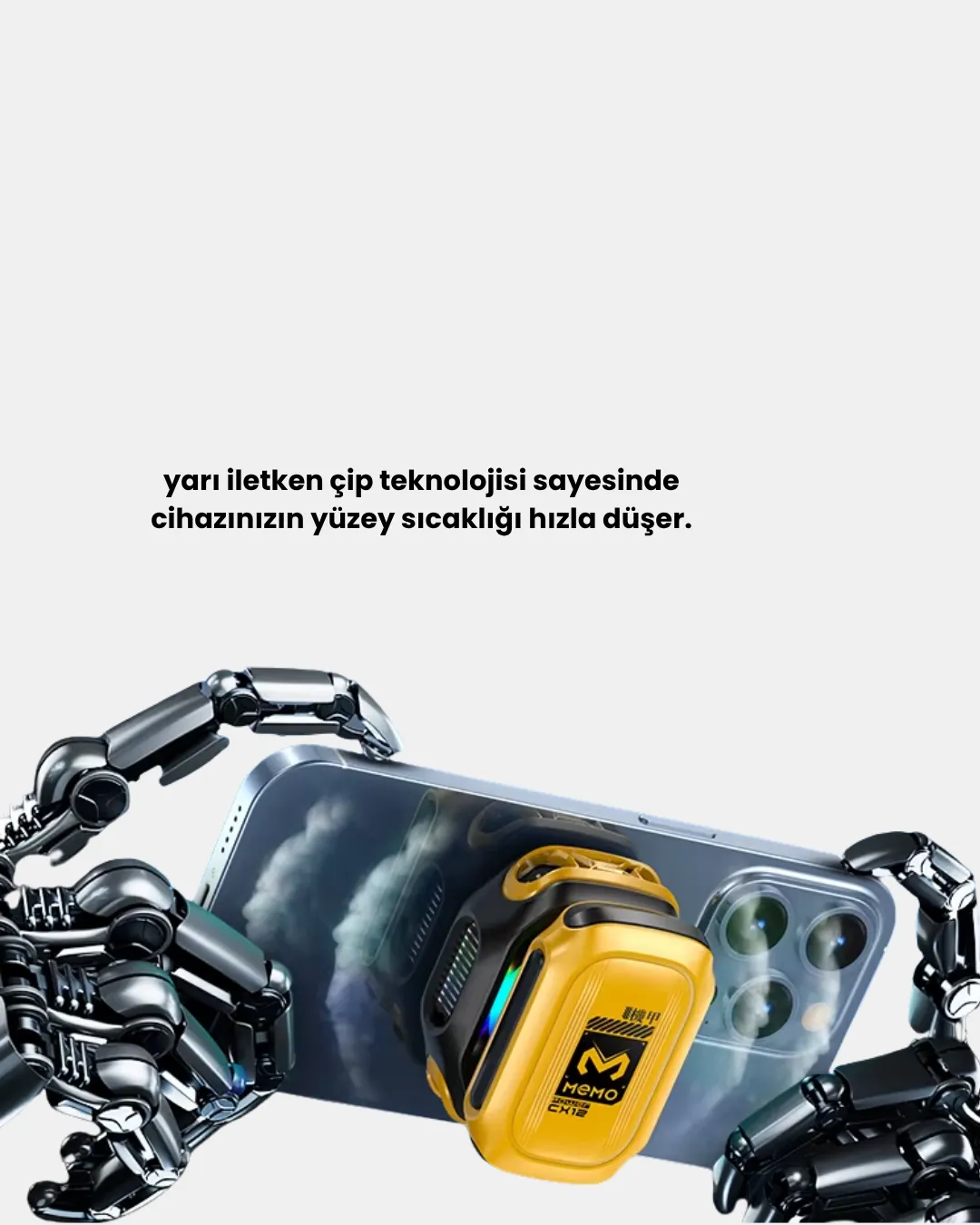 CX12 Telefon Soğutucu TEC Yarı İletken Hızlı Soğutma ve Yüksek Performanslı