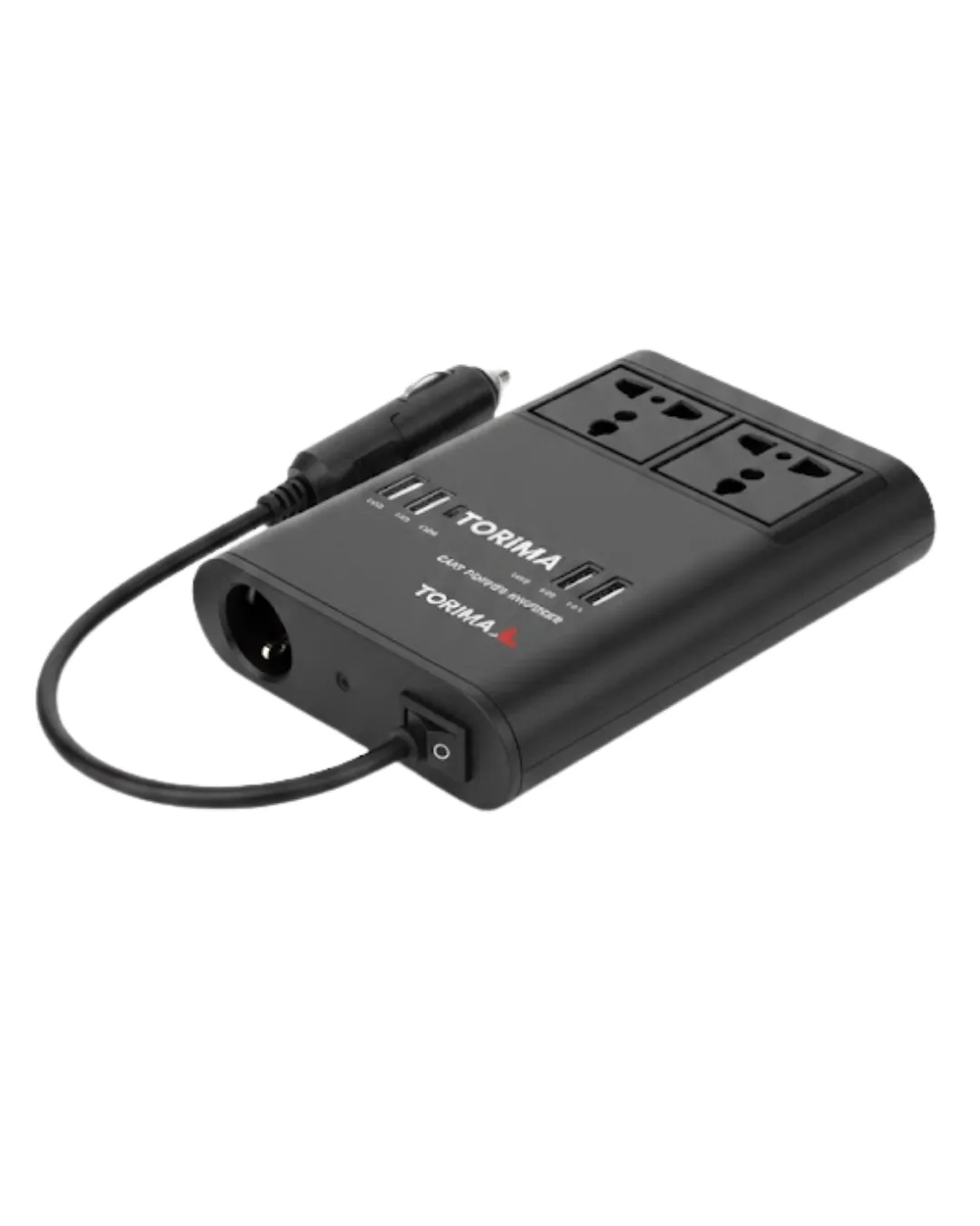 Araç İçin 12V 24V Güç Dönüştürücü 220V Priz ve USB Portlu