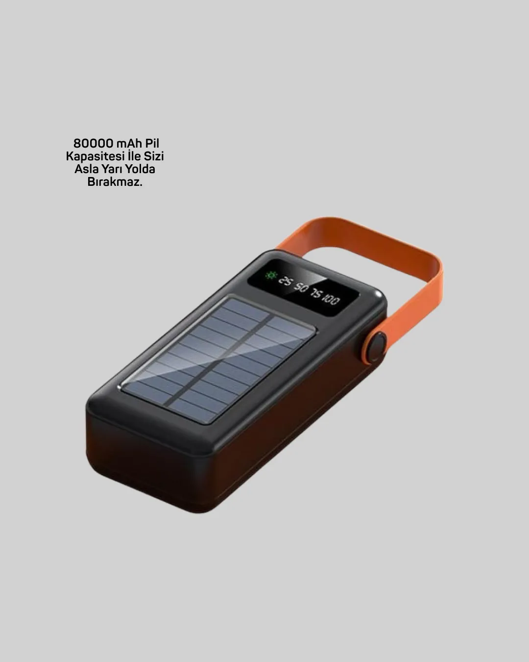 Powerbank Hızlı Şarj Solar Güneş Enerjili Çok Girişli