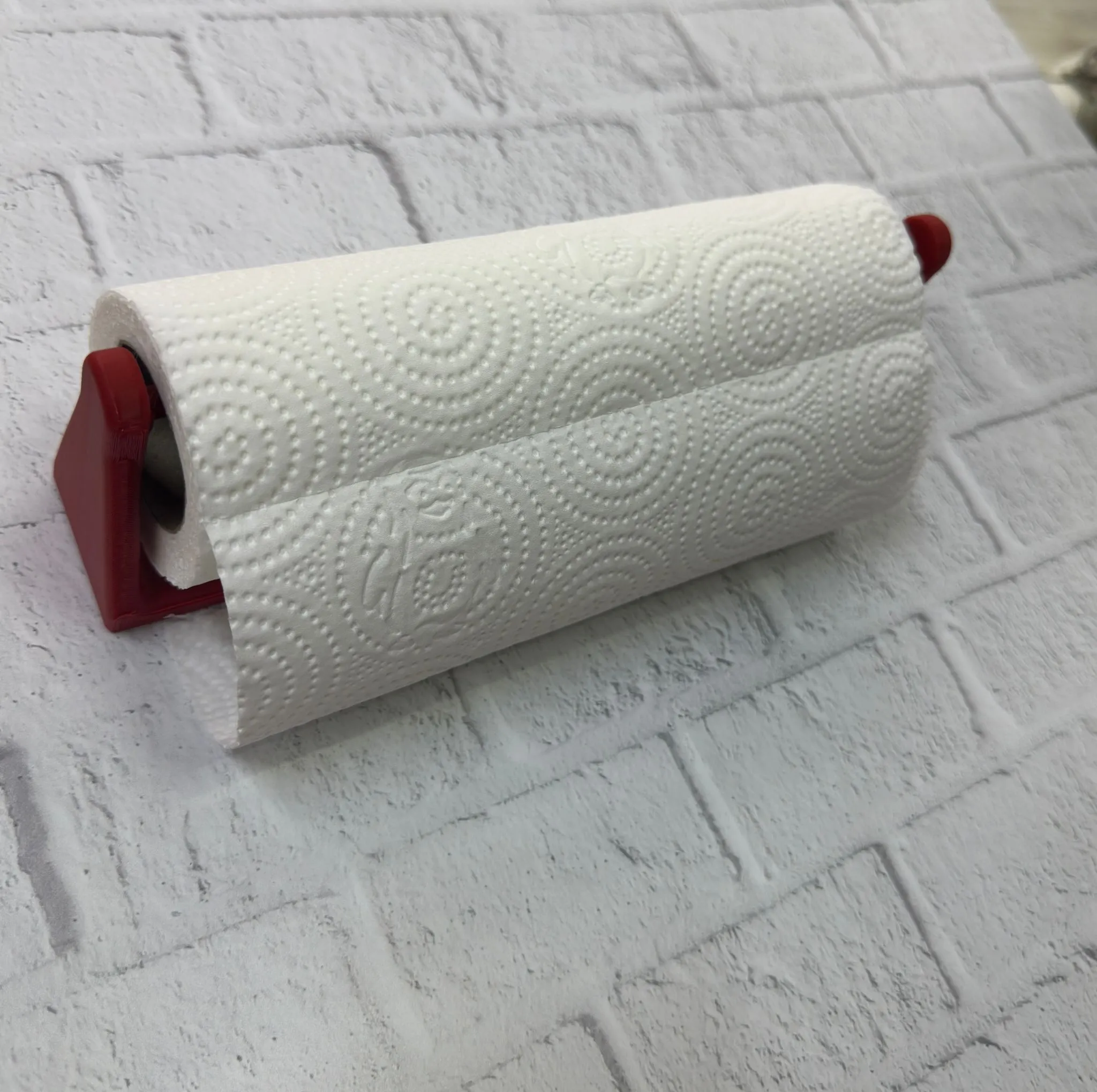 Kırmızı Peçete Tutucu Dayanıklı Duvar Tipi Kağıt Havlu Askısı