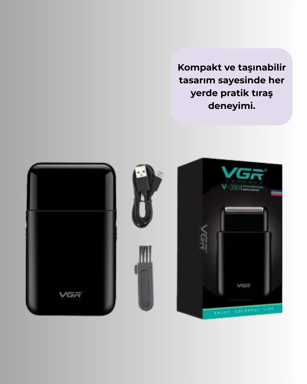 USB Şarjlı Erkek Tıraş Makinesi | Cilt Dostu ve Kompakt Tasarım