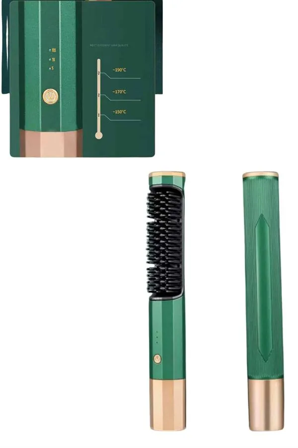 Üflemeli Saç Düzleştirici Fön Tarak Yüksek Isı Ayarlı İyon Özellikli