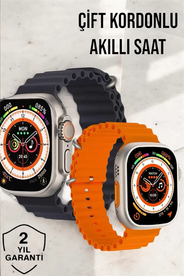 Bluetooth Bağlantılı Nabız, Kan Basıncı, Oksijen Ölçer Akıllı Saat