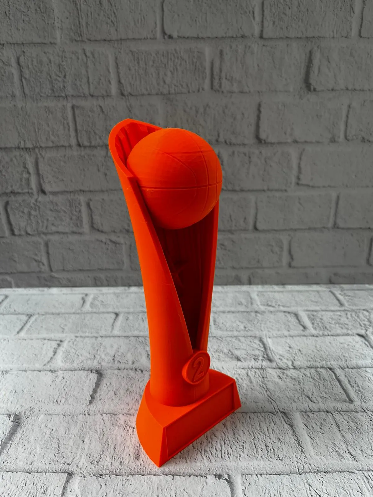 23cm Turuncu Basketbol Kupa Biblo Modern Ödül Dekor Ürünü