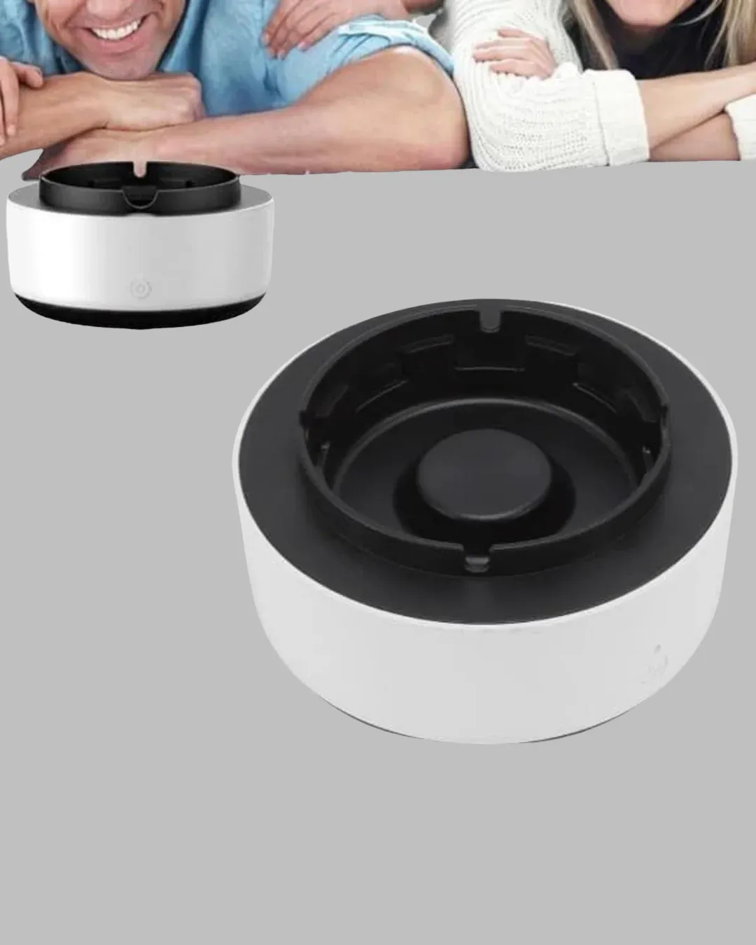 Sigara Dumanı ve Koku Giderici Hava Temizleyici Küllük – 2 Katmanlı Filtreli