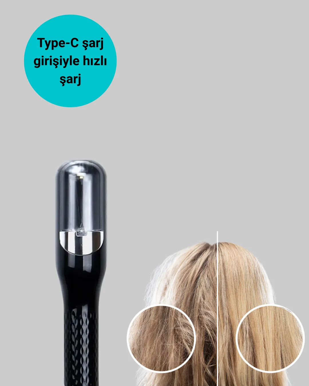 Profesyonel RH-6668 Şarjlı Elektrikli Saç Kesme ve Düzeltici Makine