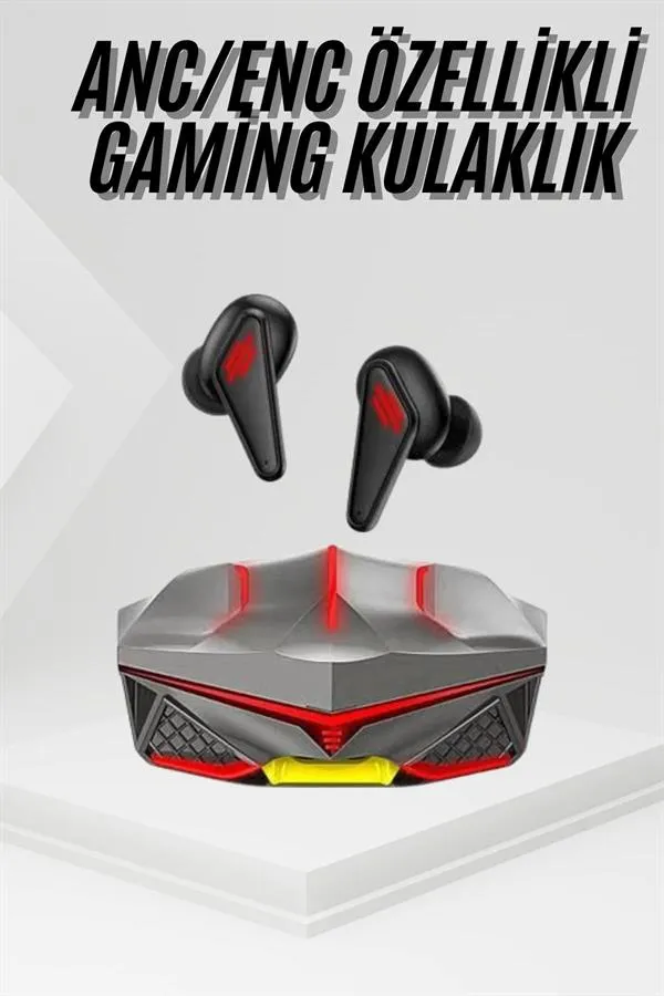 Profesyonel TWS Işıklı Kablosuz Bluetooth Kulaklık Oyuncu Kulaklığı