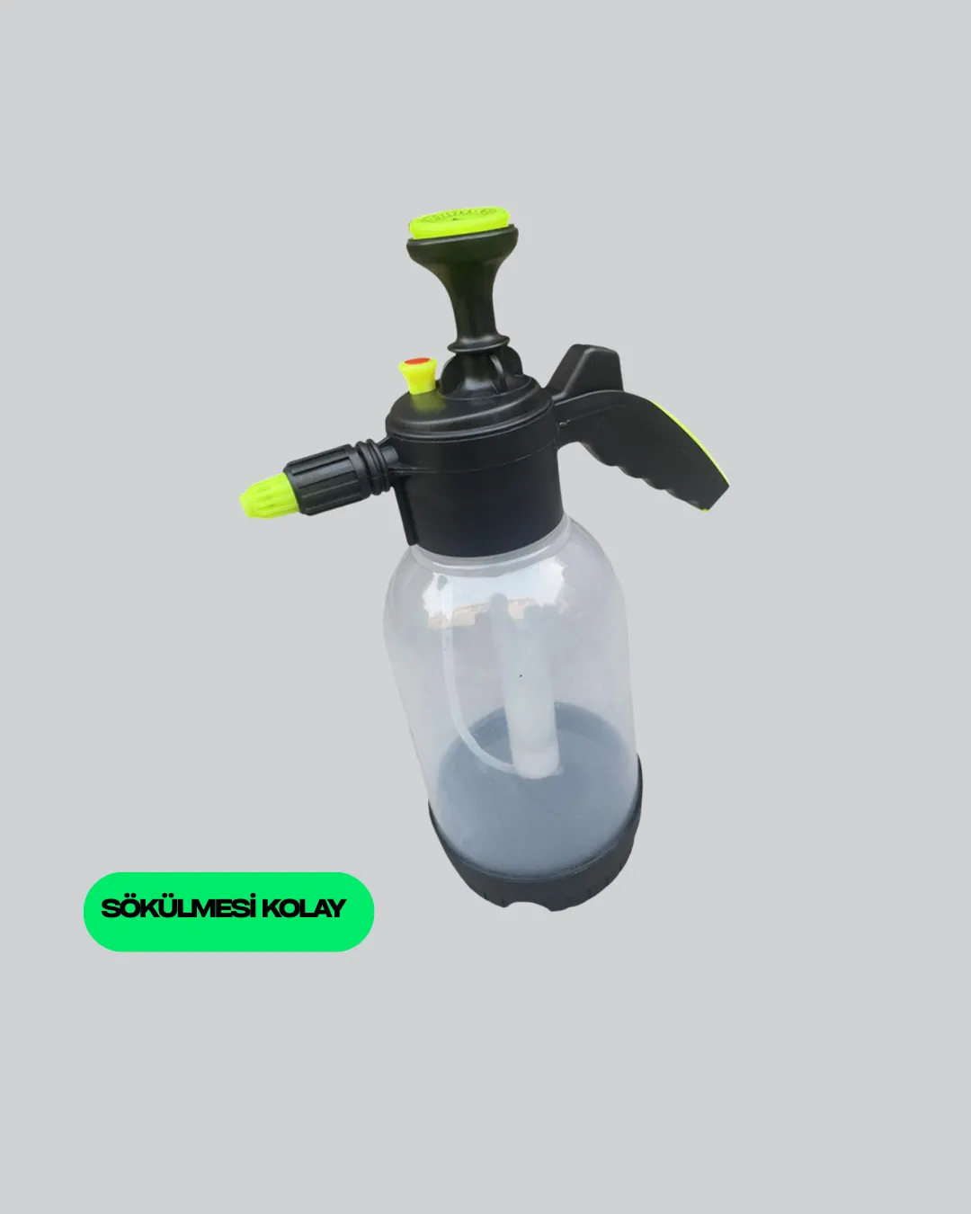 Köpük Püskürtücü 2 Litre Dayanıklı Manuel Basınçlı Yıkama Şişesi