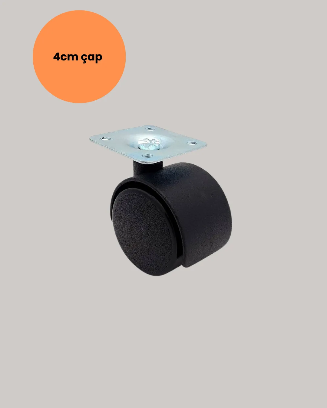 Sehpa ve Ekipmanlar İçin Kilitsiz 4 cm Ayak 4’lü