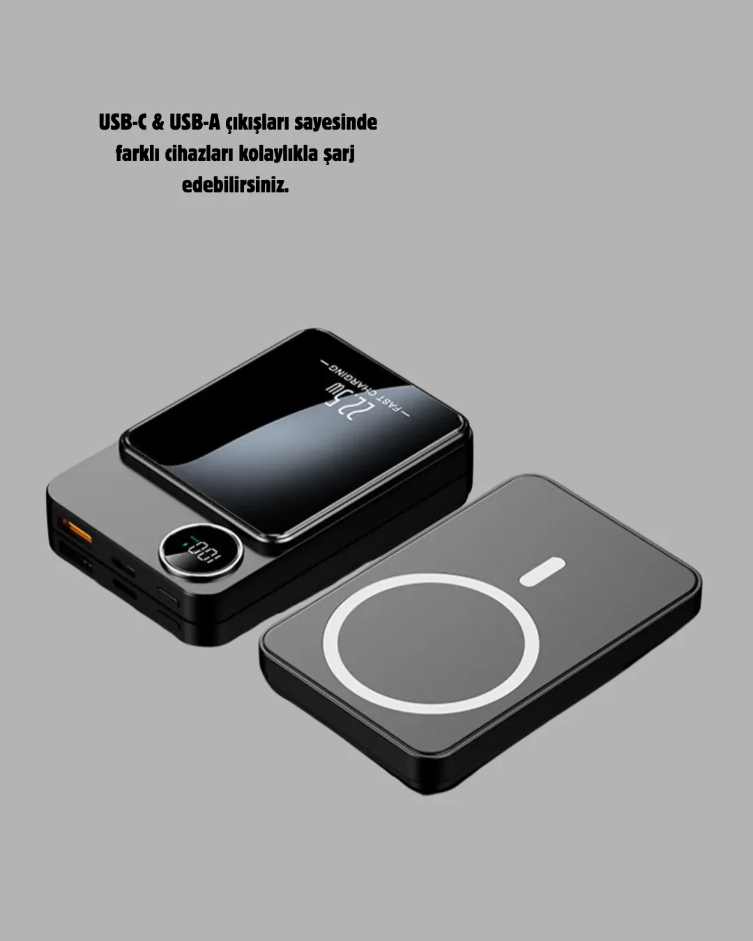 MagSafe Uyumlu Powerbank 20W PD 15W