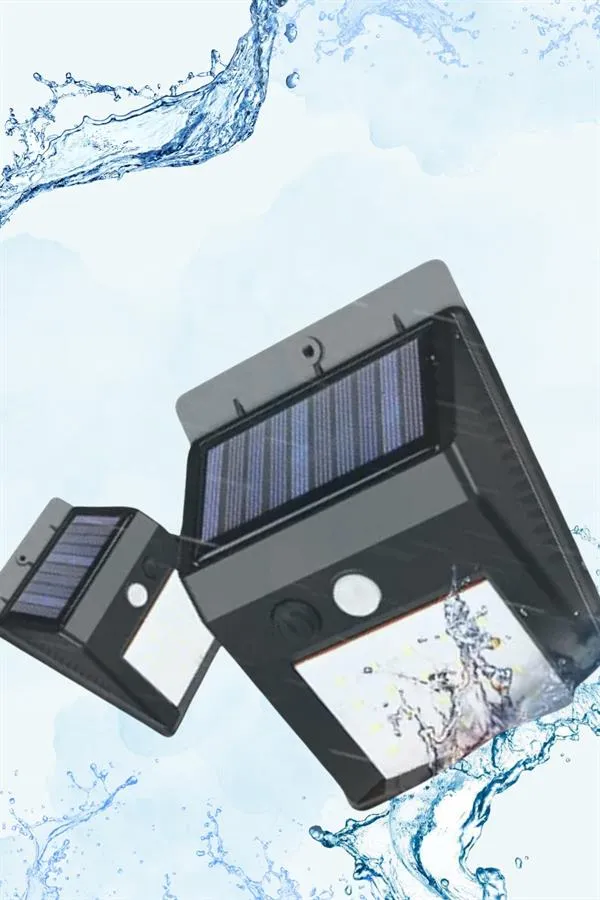 Güneş Enerjili Sensörlü Duvar Lambası Bahçe Lamba Suya Dayanıklı Bahçe Aydınlatma