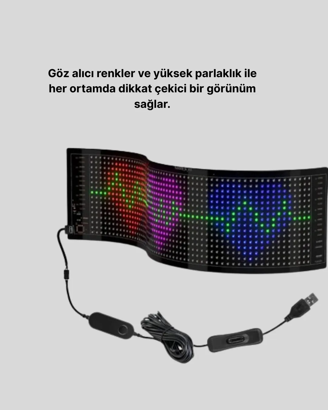 RGB LED Panel Renkli Işık Efektli Dekoratif Aydınlatma