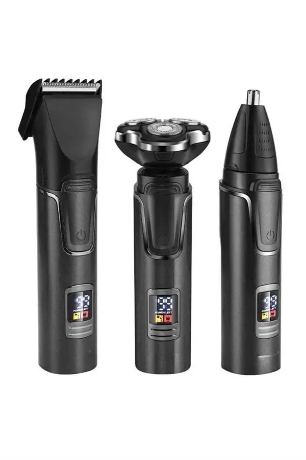 Yüksek Performanslı 3 Başlıklı Profesyonel Şarjlı Islak ve Kuru Kullanıma Uygun