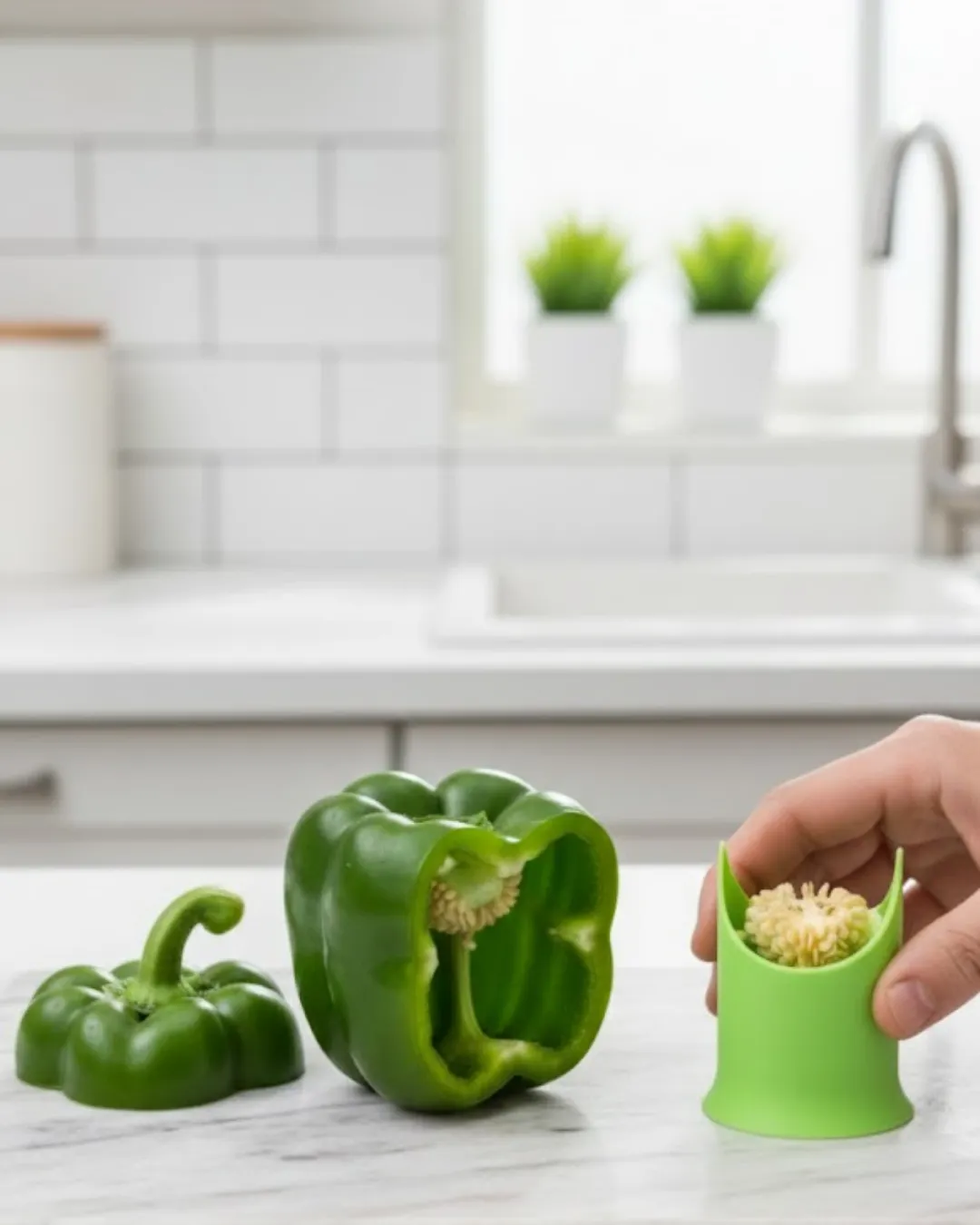Silikon Biber Çekirdeği Çıkarıcı Kabak Oymaya Uygun Aparat