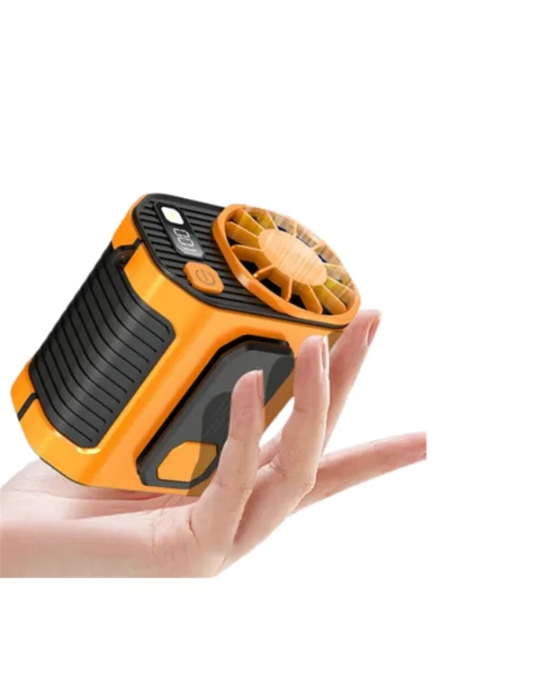 Turbo Mini Fan – Dijital Ekranlı, Sessiz & Şarjlı Serinlik!