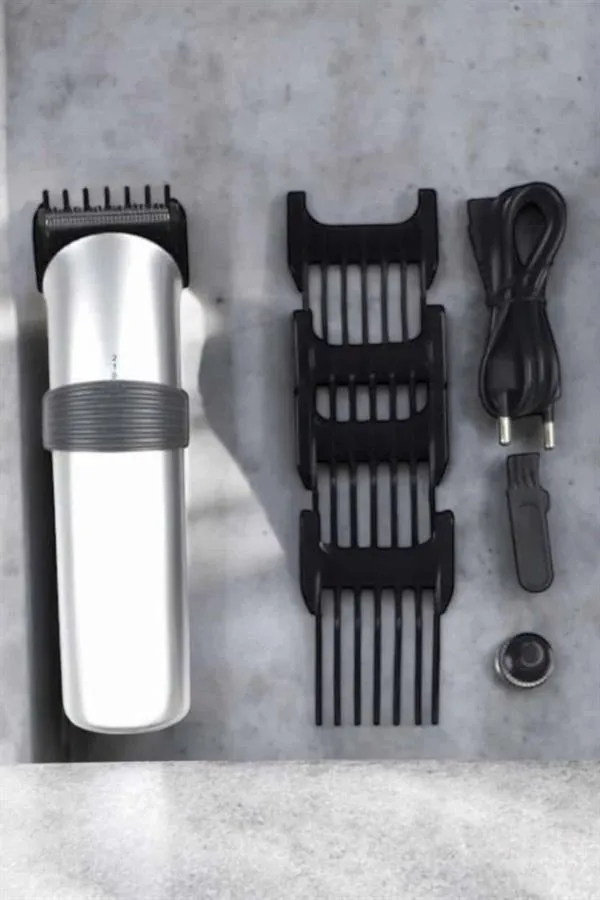 4 Taraklı Taşınabilir Profesyonel Saç ve Sakal Kesme Tıraş Makinesi