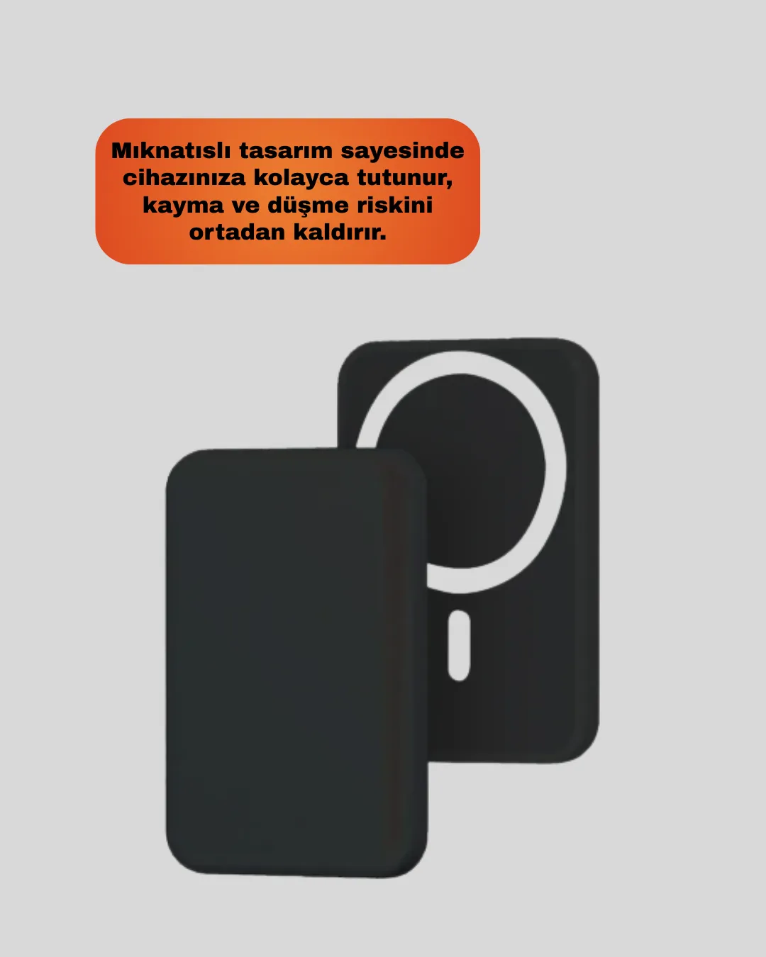 Mıknatıslı MagSafe Uyumlu Araç Tutucu Kablosuz Şarj Destekli