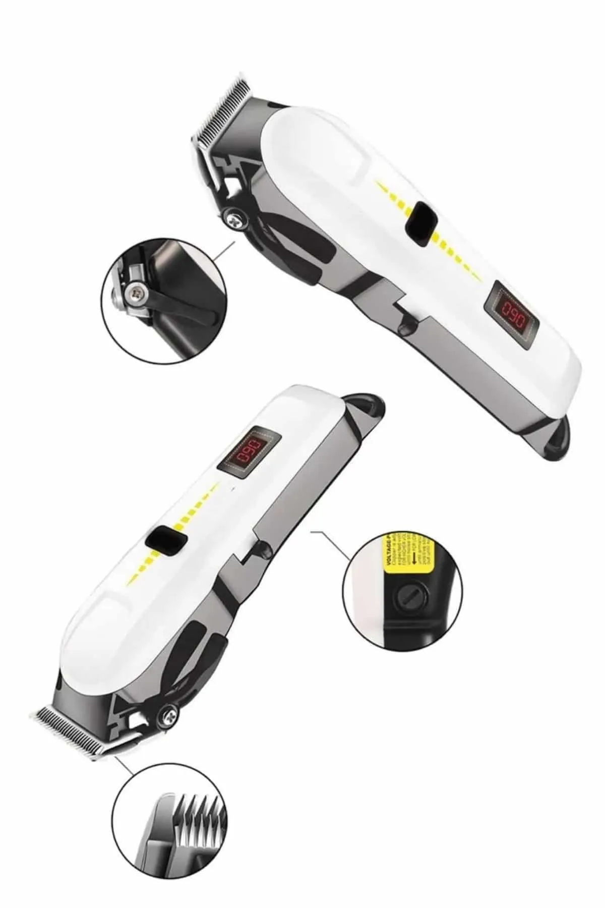 Profesyonel Şarjlı Tıraş Makinesi Turbo Kablosuz Saç Kesme Makinesi