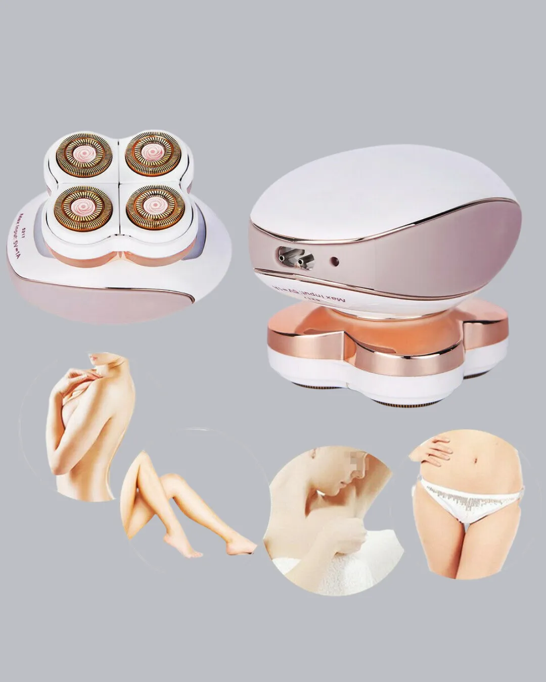 Pürüzsüz Cilt İçin Çok Başlıklı Ağrısız Tıraş Makinesi