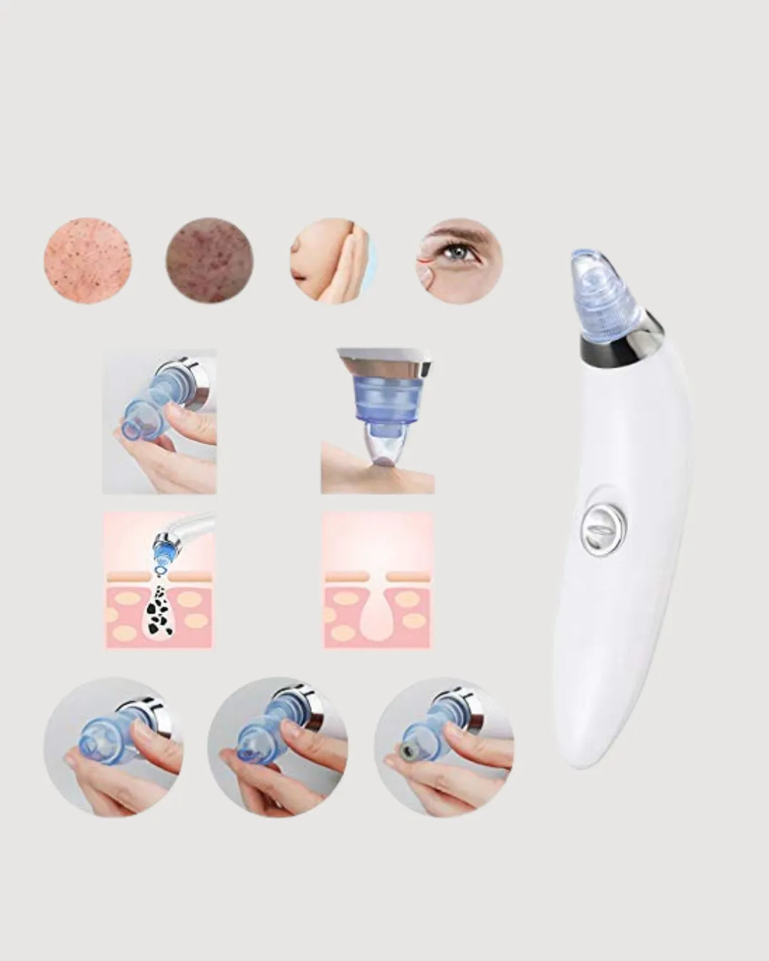 Güçlü Vakumlu Siyah Nokta Temizleyici – Cilt Pürüzlerini Gideren