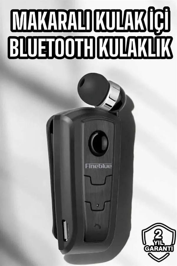 Makaralı Bluetooth Kulaklık Kulak İçi Android iOS Uyumlu Titreşimli