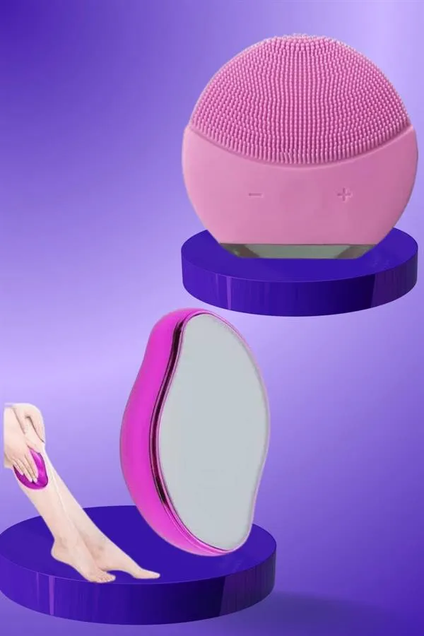 Crystal Eraser Epilasyon Aleti ve Titreşimli Yüz Temizleme Masaj Aleti
