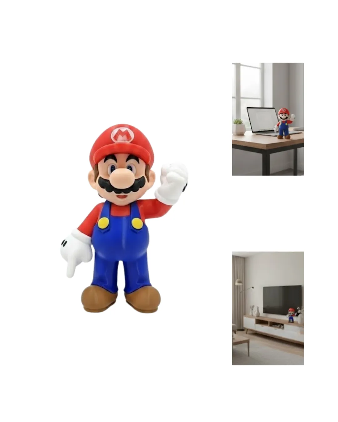 Süper Mario Figür Biblo Dekoratif Oyun Temalı Masa Süsü