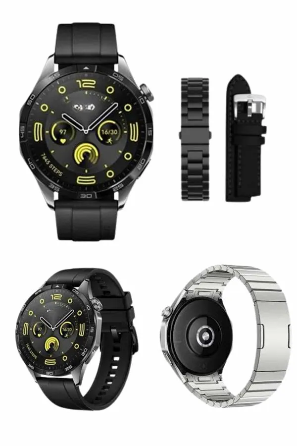 Amoled Ekran 3 Kordonlu Akıllı Saat 5.0 Bluetooth Bağlantılı Android ve İOS Uyumlu