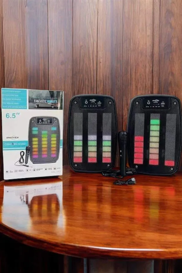 Bluetooth  Hoparlör Mikrofonlu Speaker Taşınabilir Şarjlı