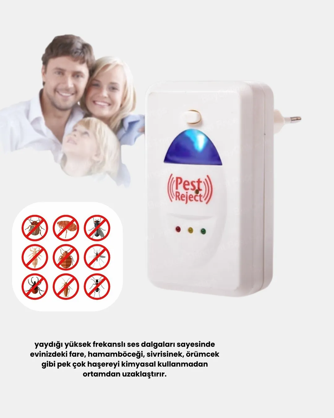 Ultrasonik Böcek ve Fare Kovucu – Doğa Dostu, Sessiz ve Etkili Savunma