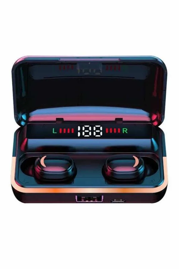 Bluetooth Kulaklık Dijital Şarj Göstergeli Powerbankli Bass Özellikli Kablosuz Kulakiçi 5.1 Mikrofonlu