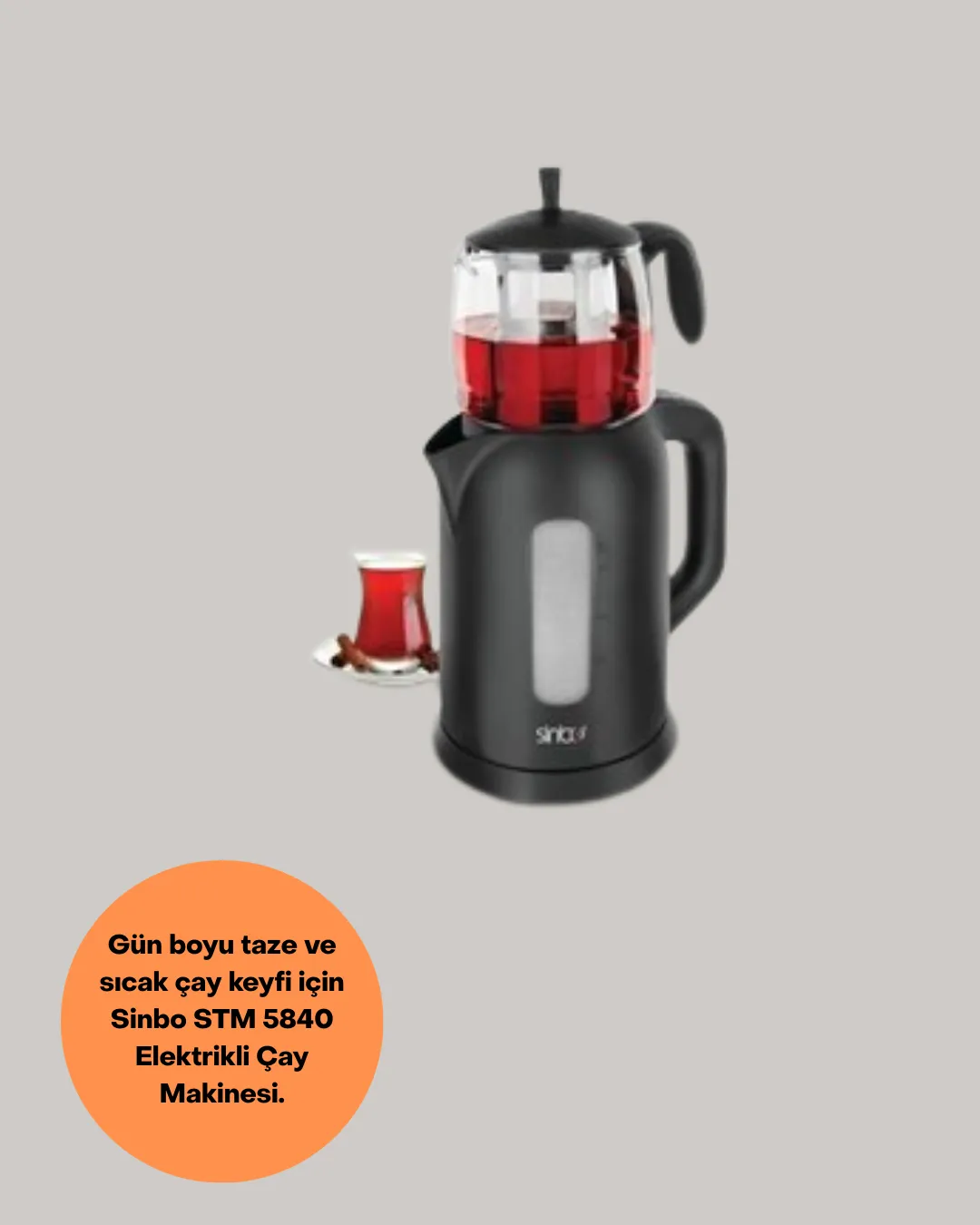 Sinbo STM 5840 Elektrikli Çay Makinesi 1800 Watt 1,7 Litre