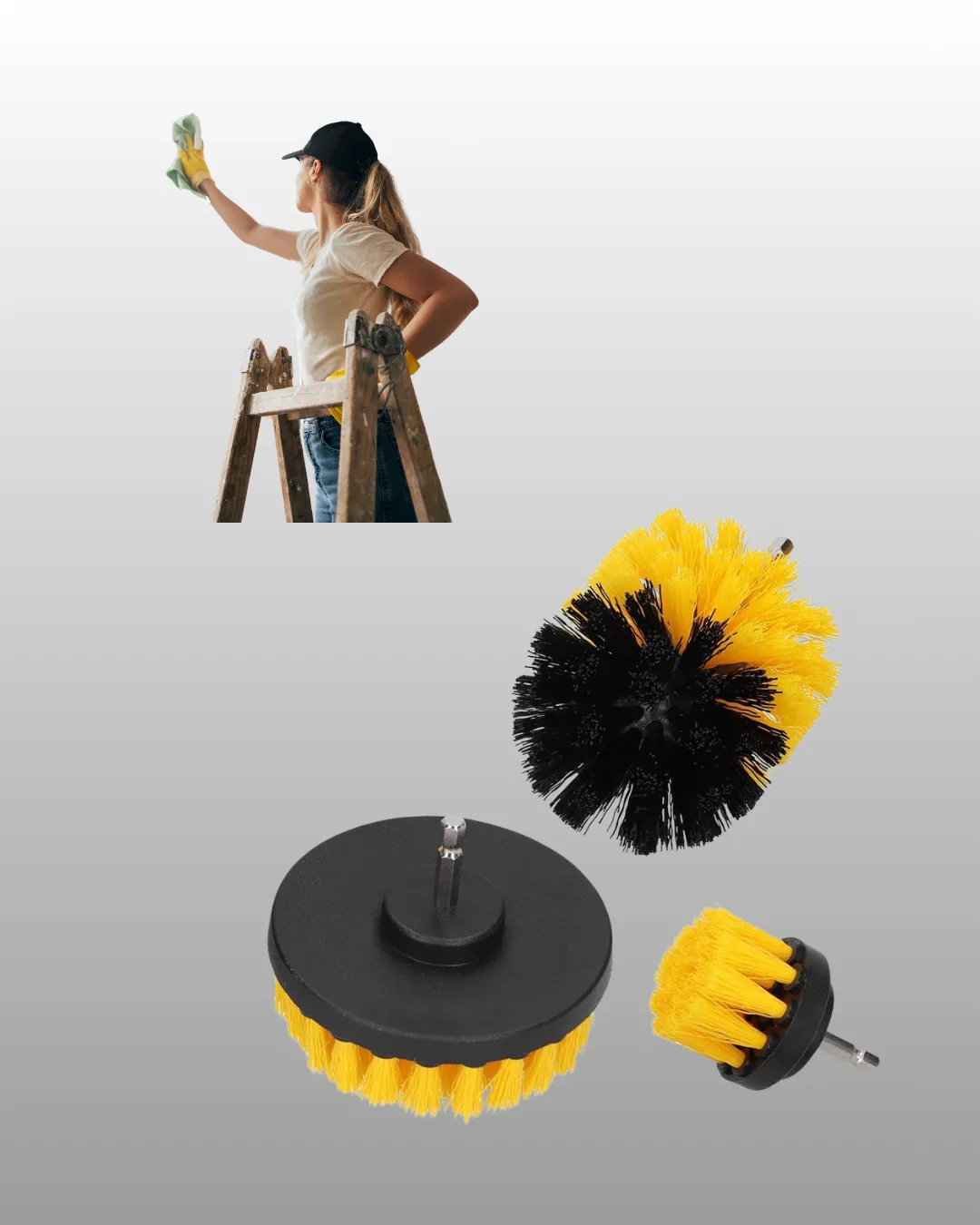 Matkap Ucu Temizlik Aparatı 3’lü Fırça Seti