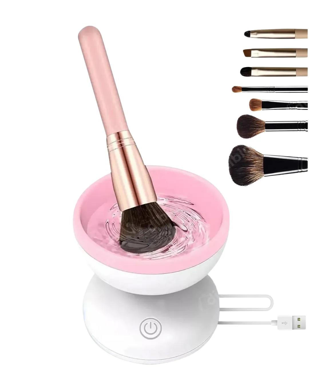 Elektrikli Makyaj Fırçası Temizleyici USB ile Çalışan Otomatik Fırça Yıkama Makinesi