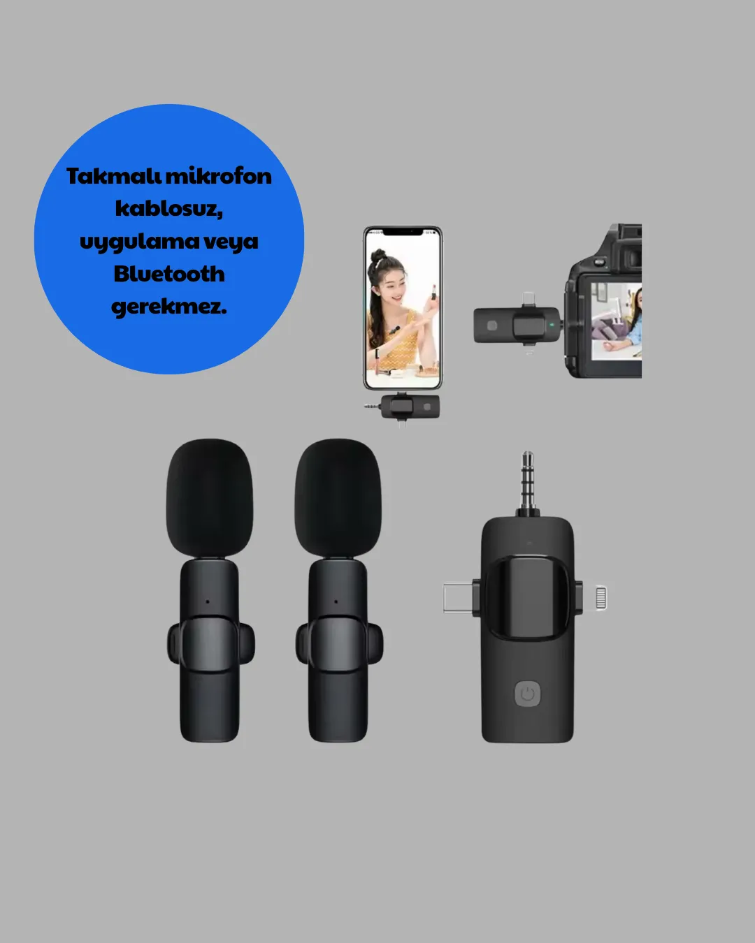 Tak ve Kullan Mikrofon - Gürültü Engelleyici