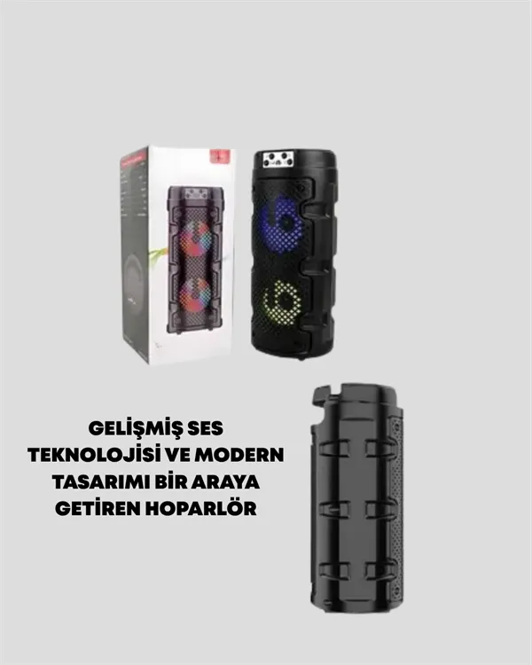 Kompakt Tasarım, Yüksek Ses Performansı – Çoklu Giriş Seçenekli Kablosuz Hoparlör (Bluetooth, USB, SD Kart, AUX)