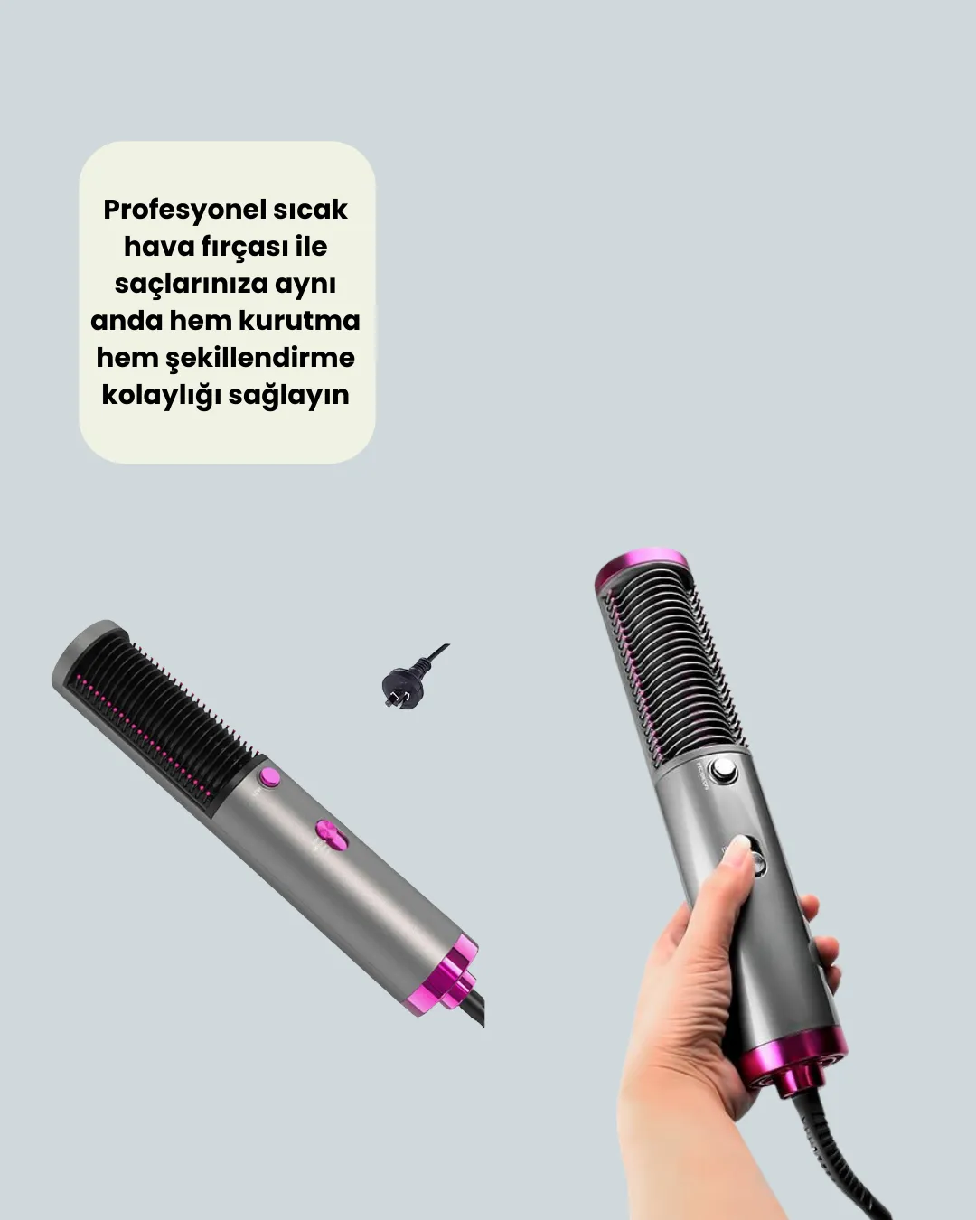 Hızlı Kurutma ve Parlak Saçlar İçin Profesyonel Fırça