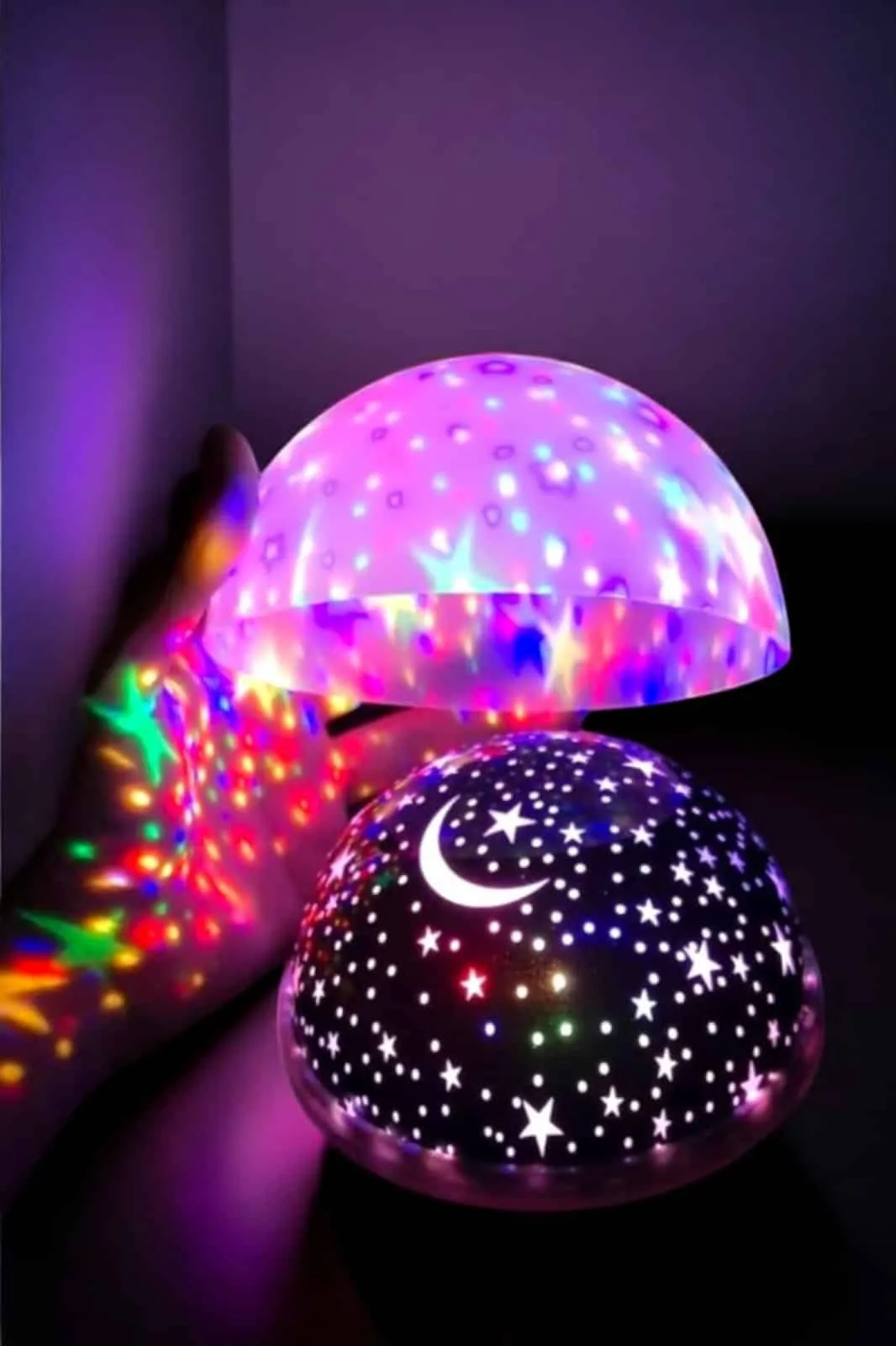 Mavi ve Mor Işıklı Projeksiyon Lambası