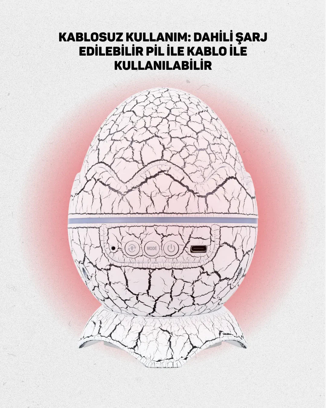 Bluetooth Bağlantılı Dinozor Yıldız Projektör Gece Lambası ve Uyku Yardımcısı