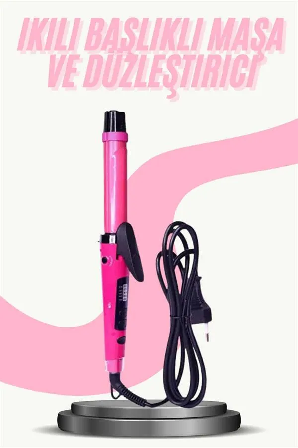 Saç Düzleştirici Şekillendirici Saç Maşası İkili Şekillendirici Isı Ayarlı
