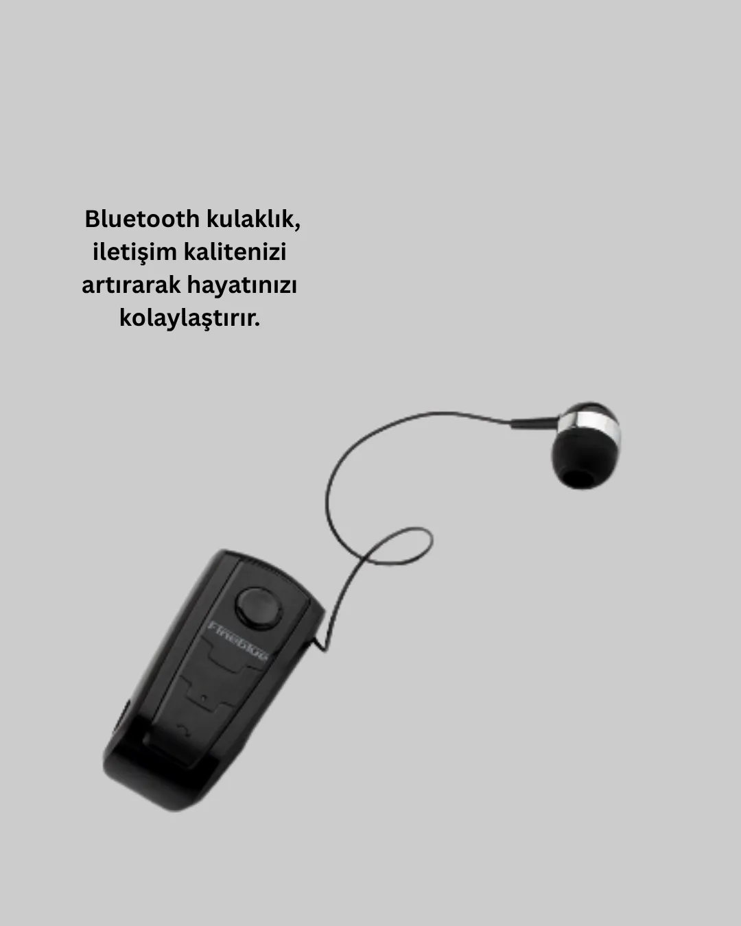 Ergonomik Bluetooth Kulaklık – 8 Saat Konuşma, Gürültü Azaltıcı Mikrofon