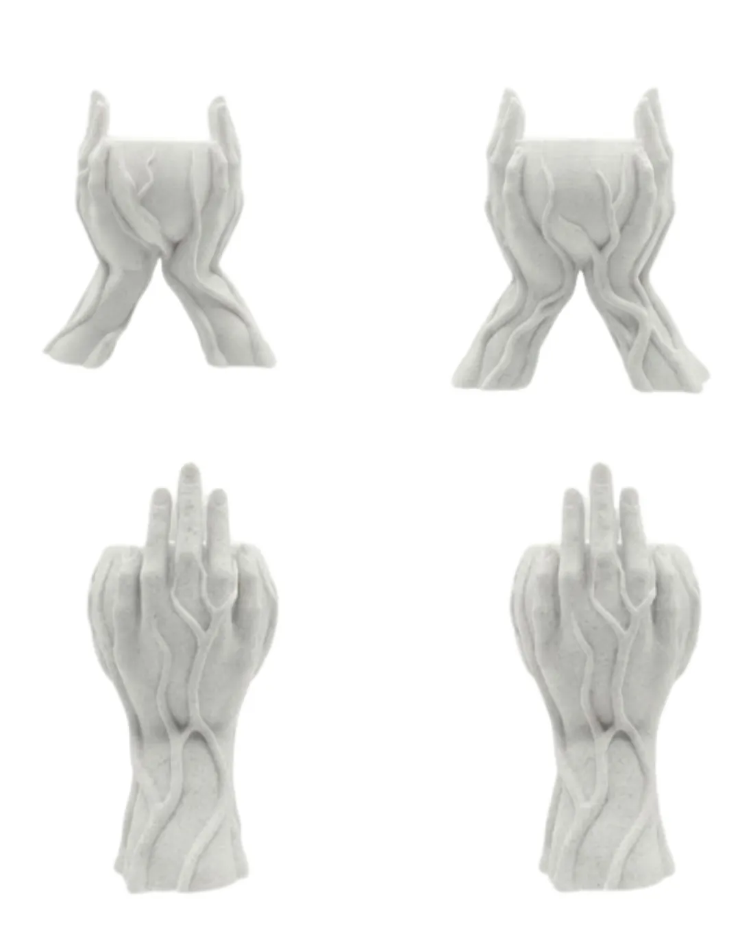 Minimalist El Tasarımlı Dekoratif 3D Saksı Vazo Modern Masa Dekoru